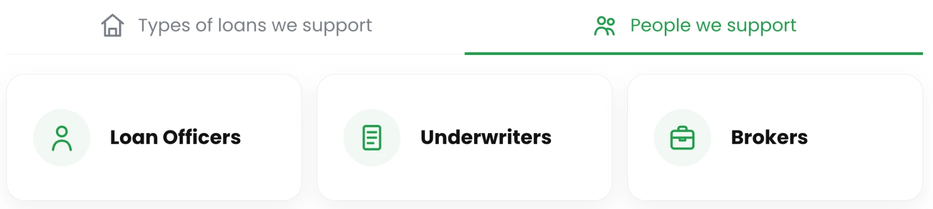 People FinQuantum supports — loan officers, underwriters, brokers