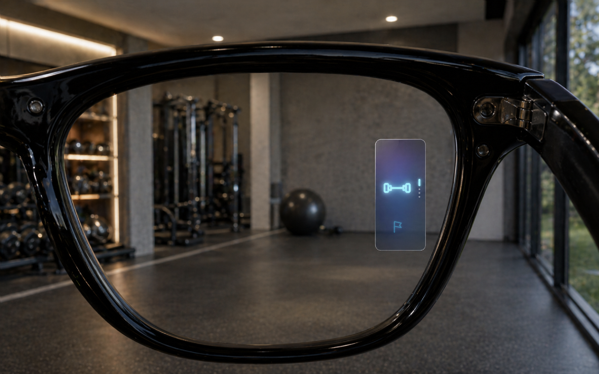 Meta Ray-Ban smart-glasses gym interface